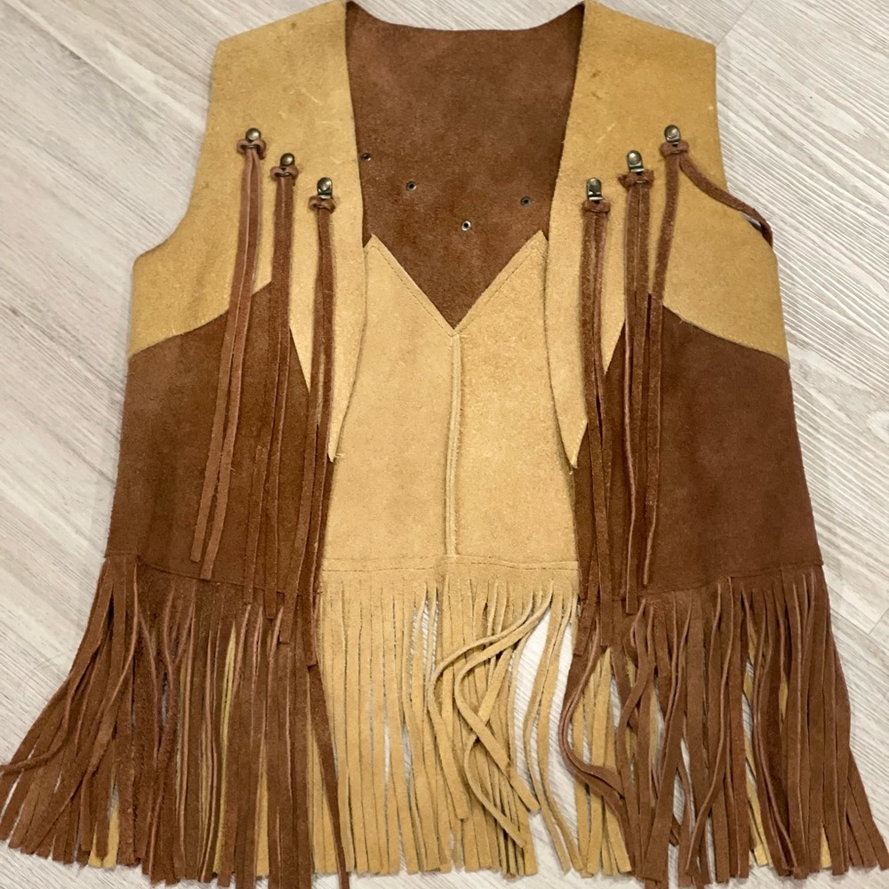 Vintage Fringe Cowboy Vest Jacket